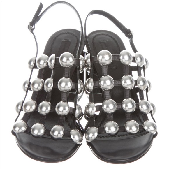Alexander Wang Leather Cage Sandals - Picture 3 of 8